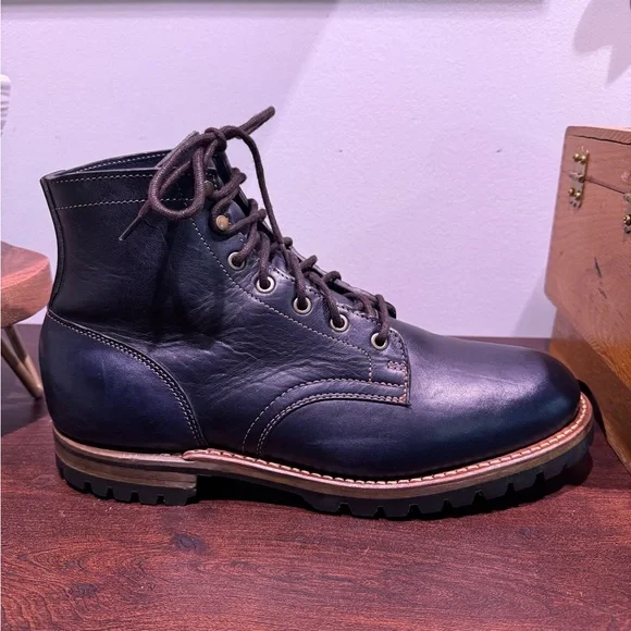 Truman Plain Toe 79 Last in Navy Horserump - Picture 8 of 15